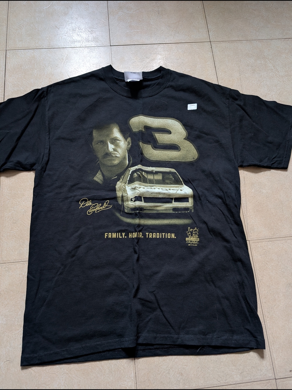 Nascar Black and Gold Racing Graphic Tee